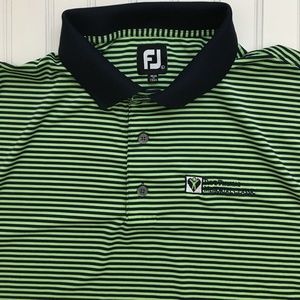 FootJoy Mens Striped Short Sleeve Golf Polo (L)